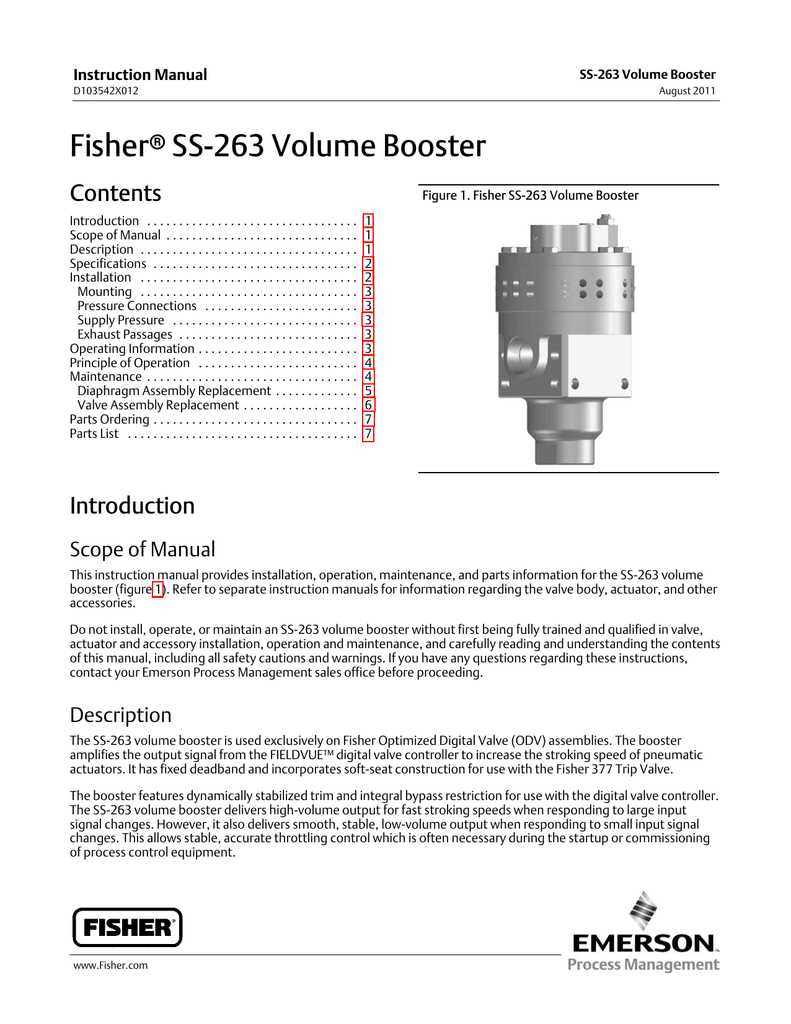 377 trip valve instruction manual