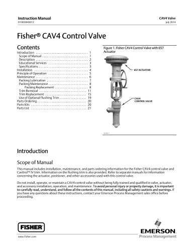 377 trip valve instruction manual