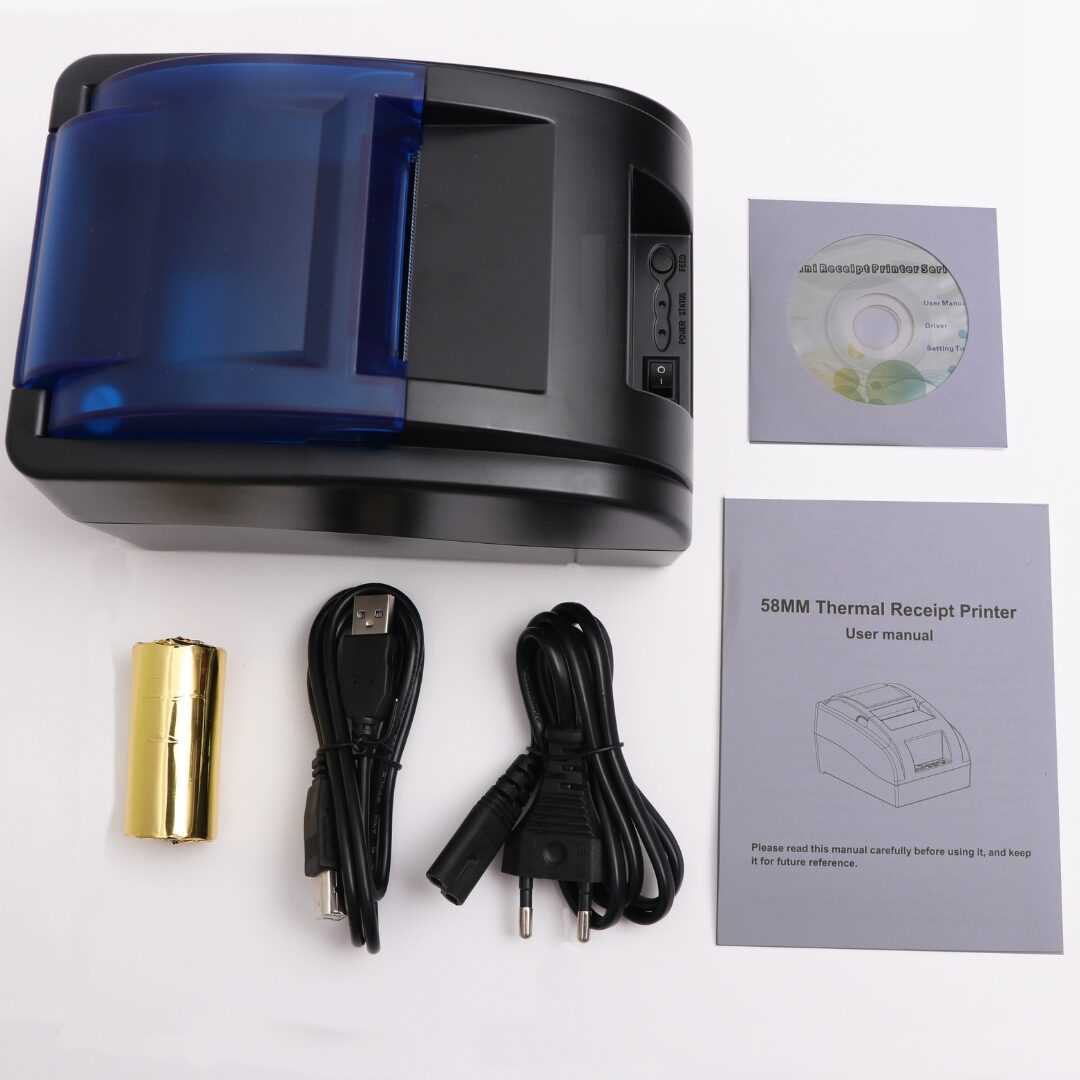 58mm portable mini thermal printer instruction manual