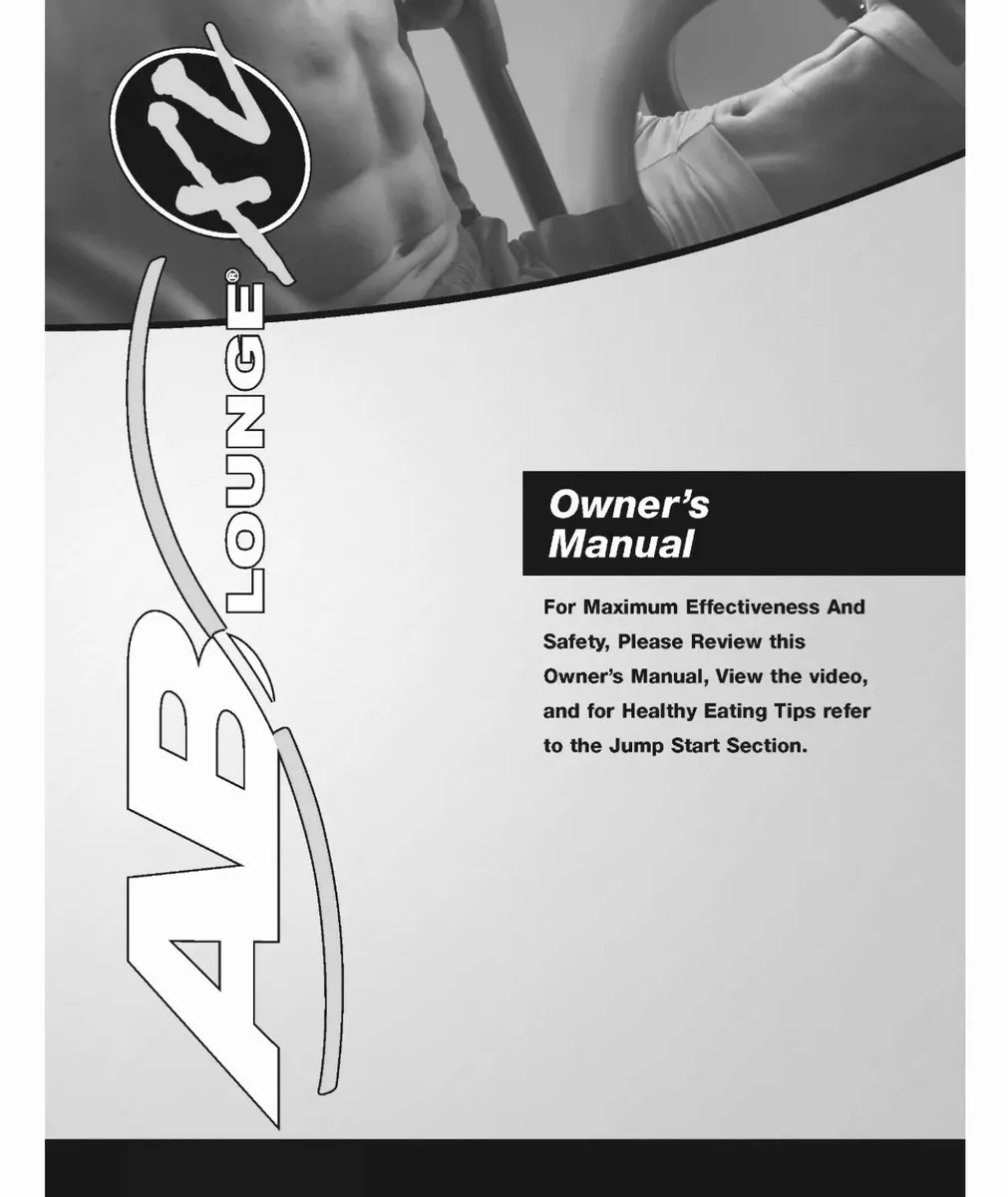 ab lounge elite instruction manual