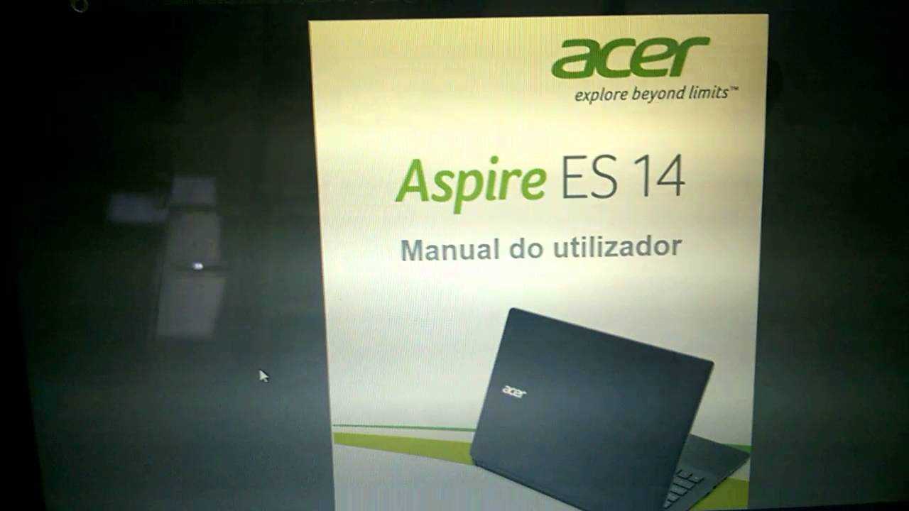 acer laptop instruction manual