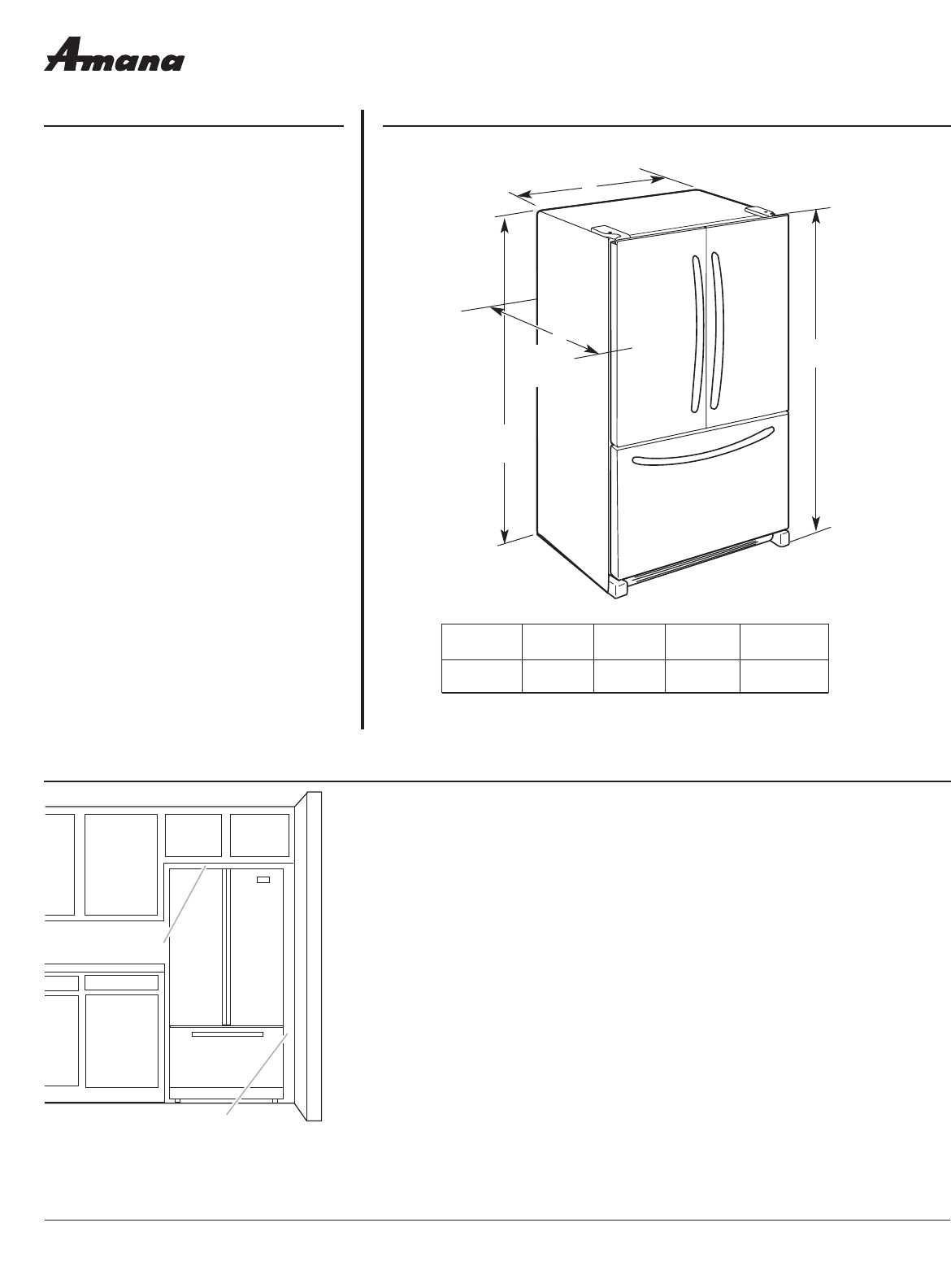 amana refrigerator instruction manual