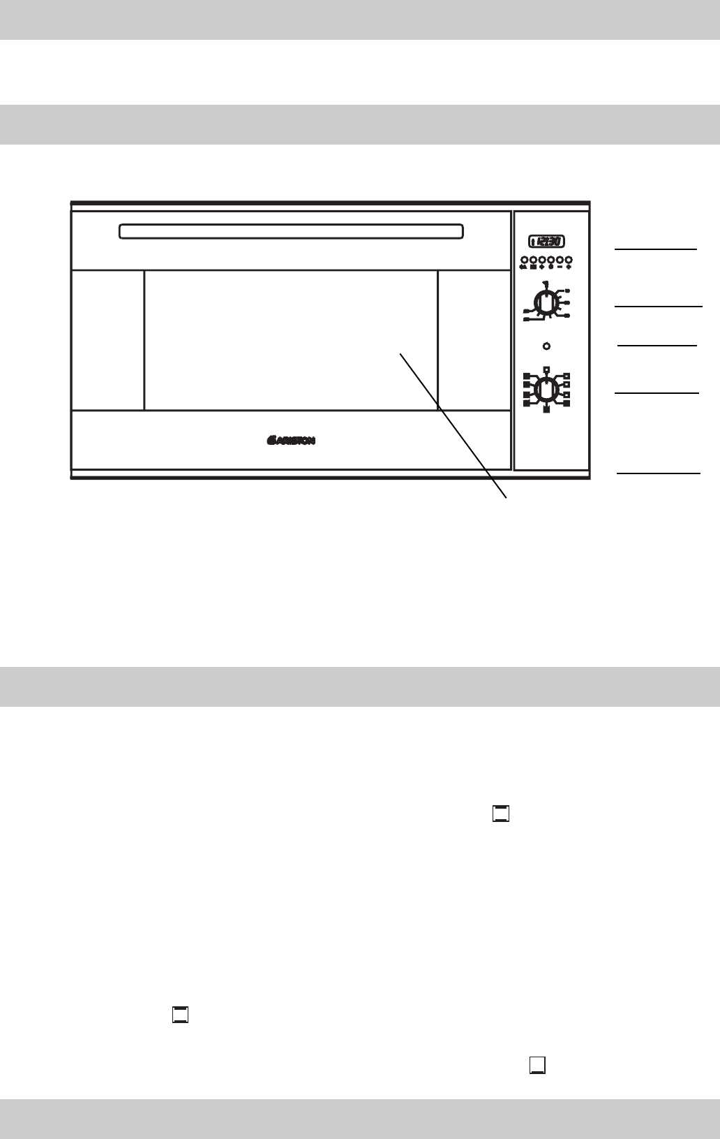 ariston oven instruction manuals