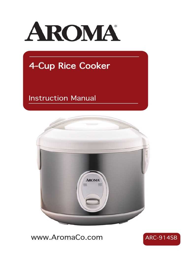 aroma rice cooker instruction manual