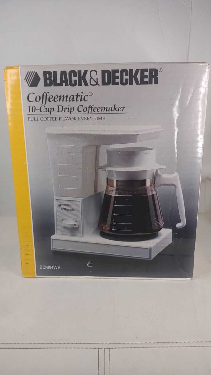 black and decker coffee maker instructions manual