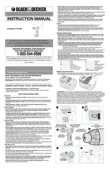 black decker simple start instruction manual