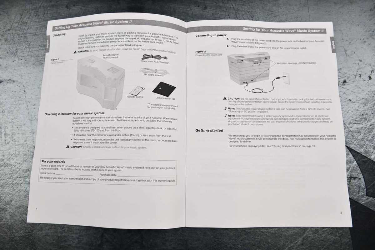 bose wave music system instruction manual