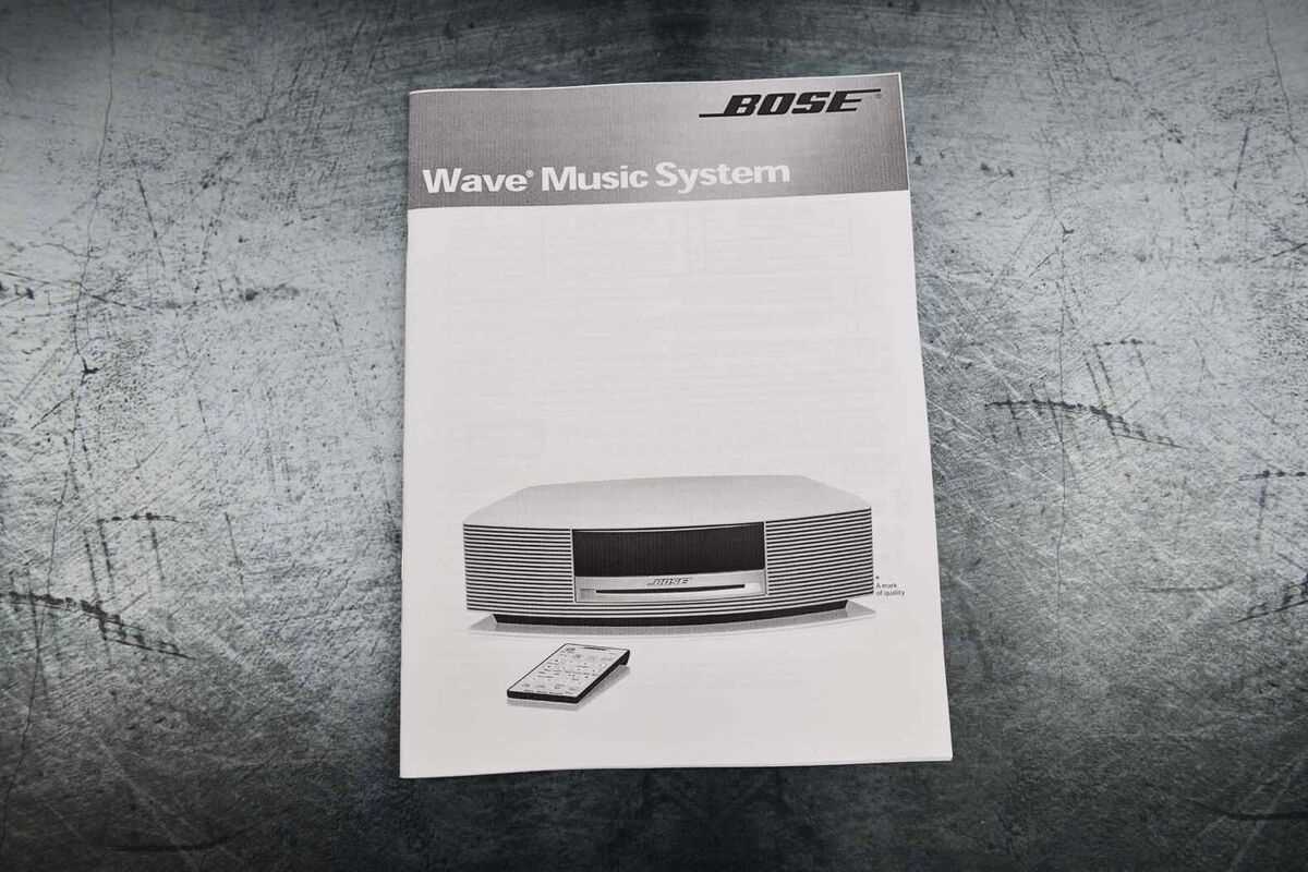 bose wave music system instruction manual