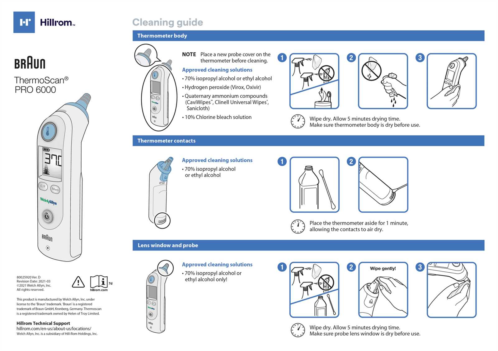 braun thermoscan ear thermometer 6022 instruction manual