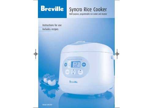 breville risotto plus instruction manual