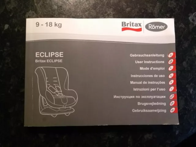 britax car seat instruction manual