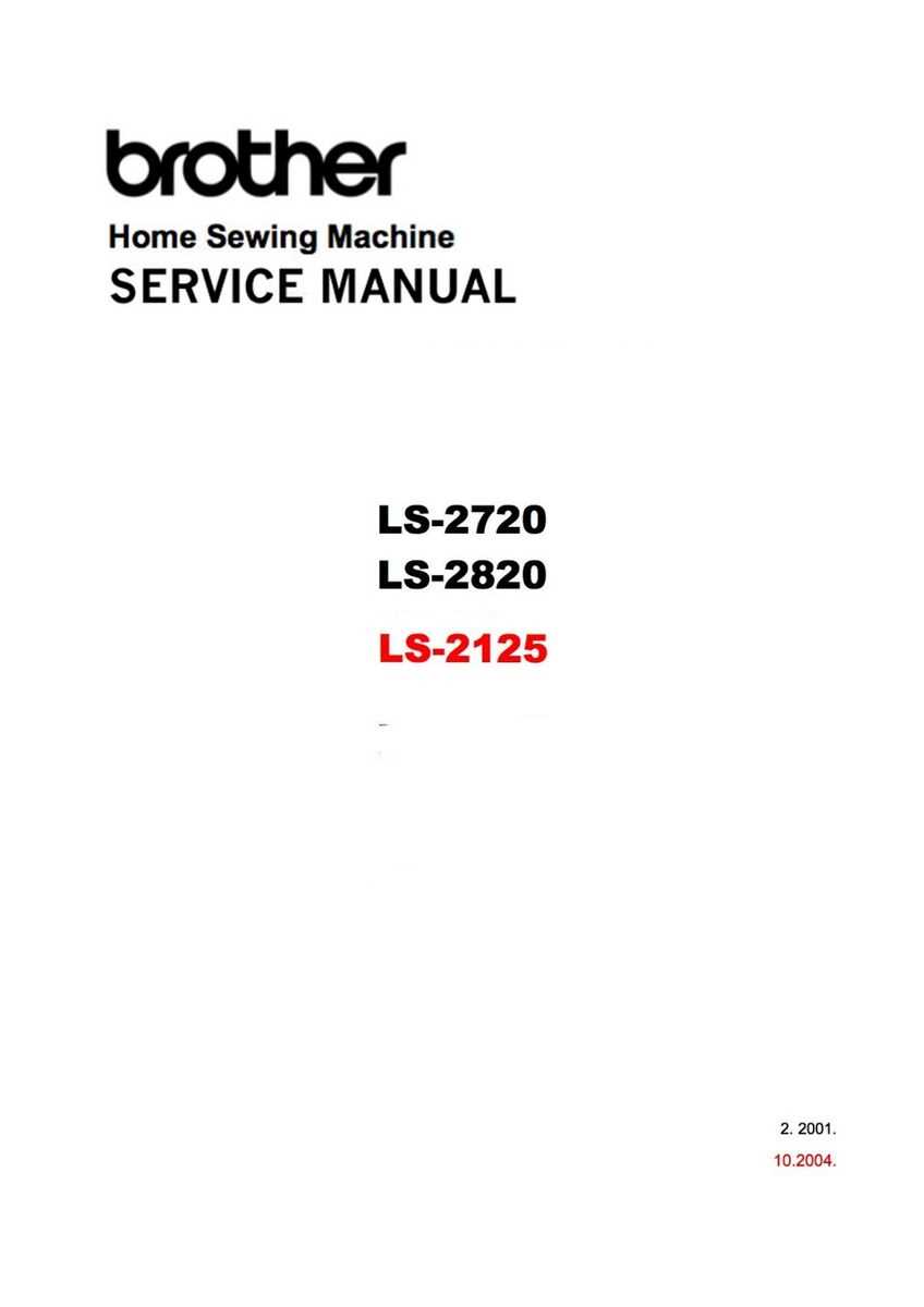 brother ls2125i instruction manual