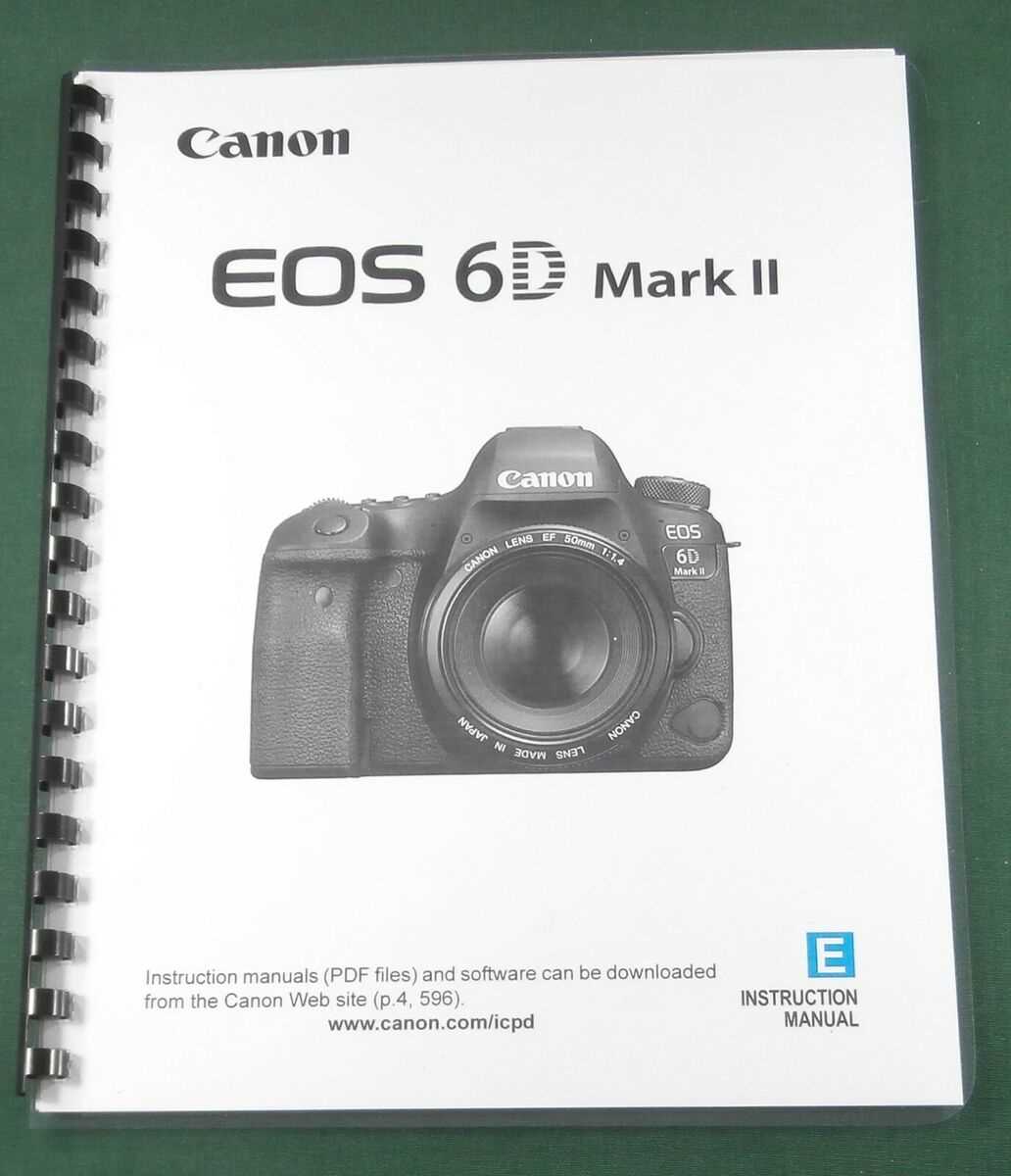 canon 6d mark ii instruction manual