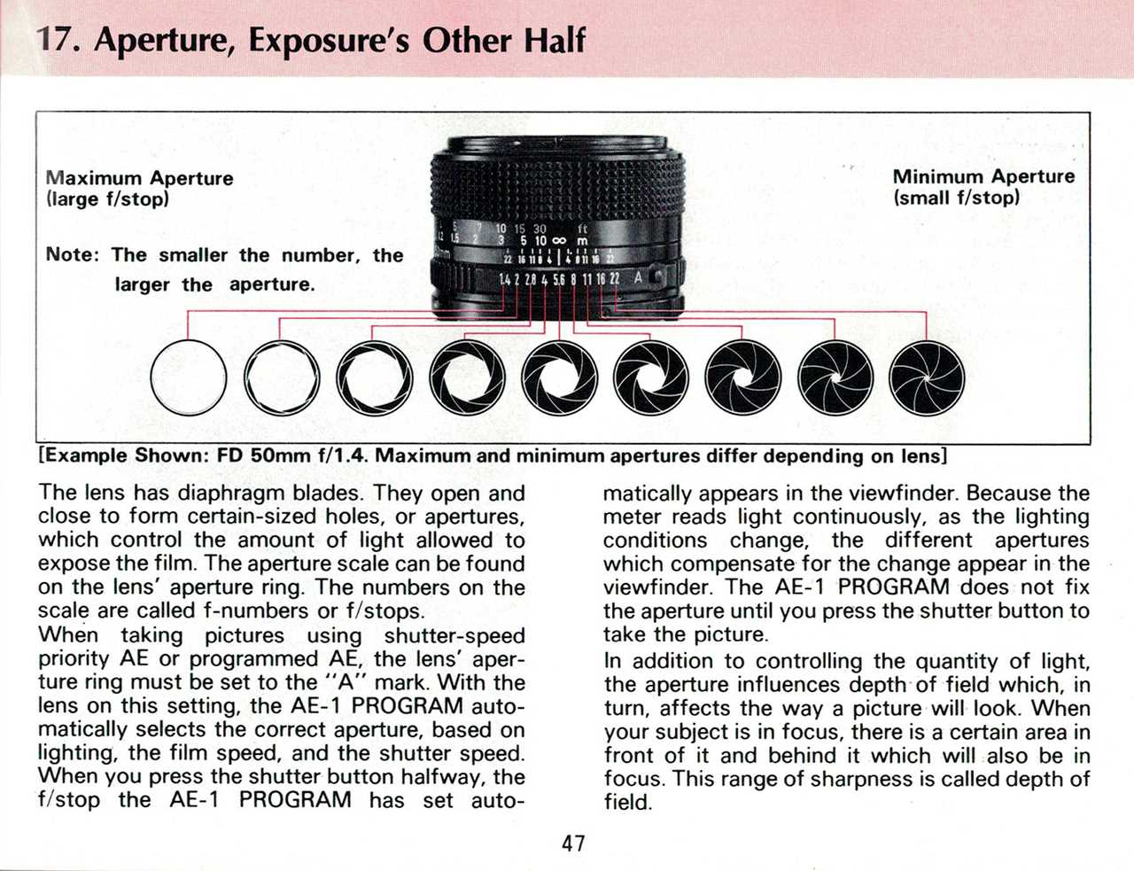 canon ae 1 program instruction manual