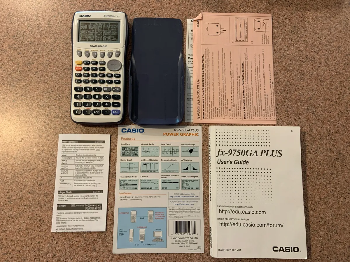 casio fx 9750gii instruction manual