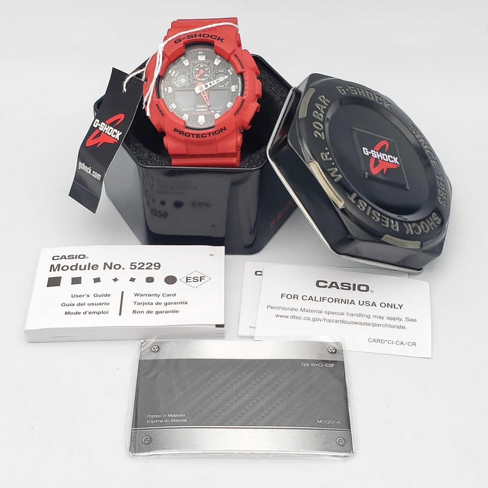 casio g shock 5229 instruction manual