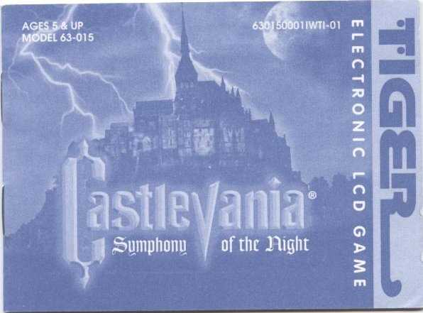 castlevania symphony of the night instruction manual