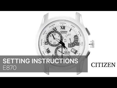 citizen e820 instruction manual