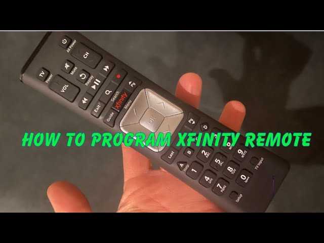 comcast remote instructions manual