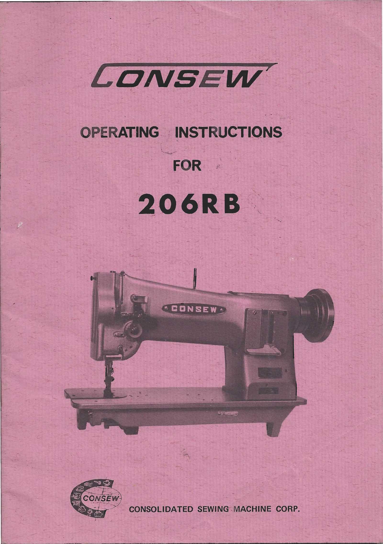 consew 206rb instruction manual