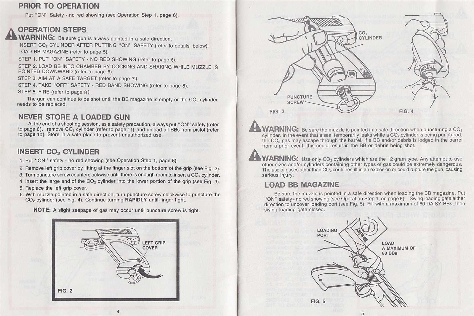 daisy model 120 instruction manual