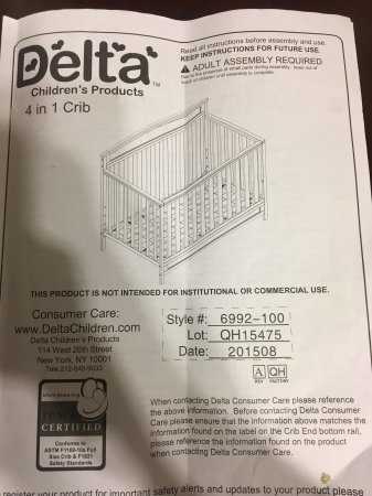 delta convertible crib instruction manual