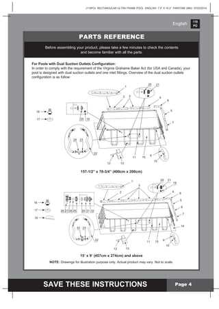 diagram manual bestway pool filter pump instructions