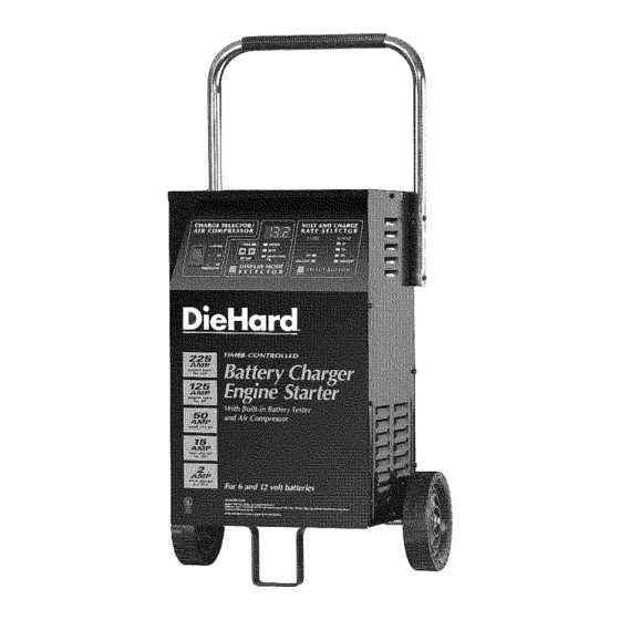 die hard battery charger instruction manual