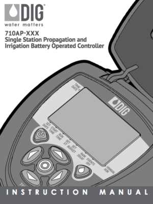 dig water timer instruction manual