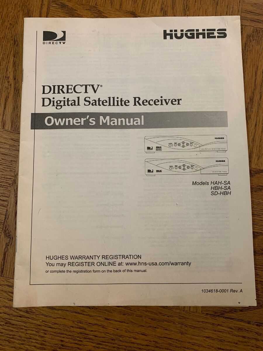 direct tv instruction manual