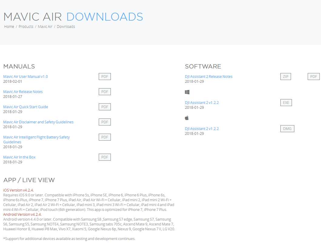 dji mavic air instruction manual