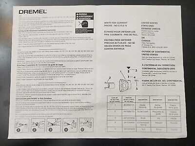 dremel 3000 instruction manual