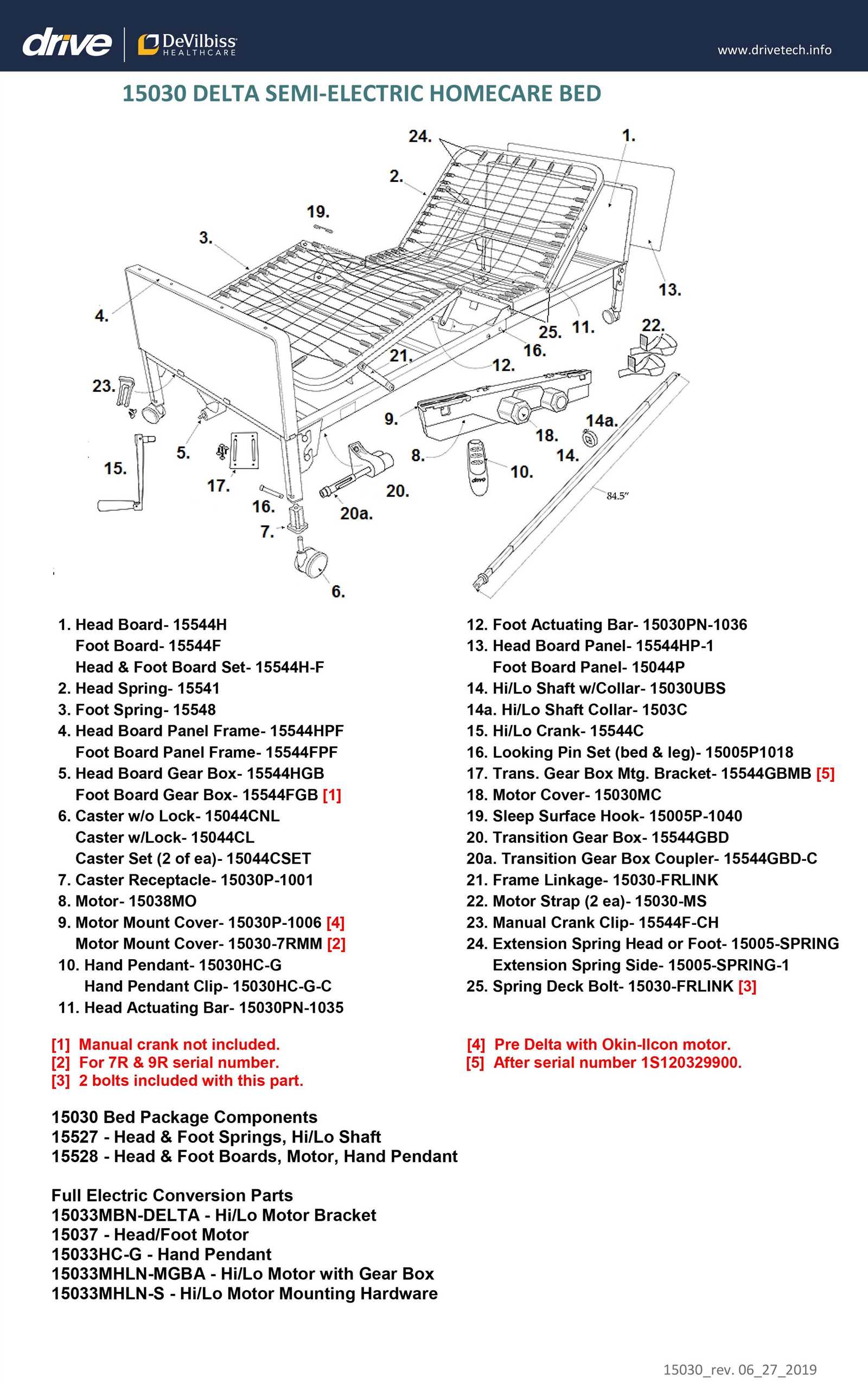 drive hospital bed instruction manual