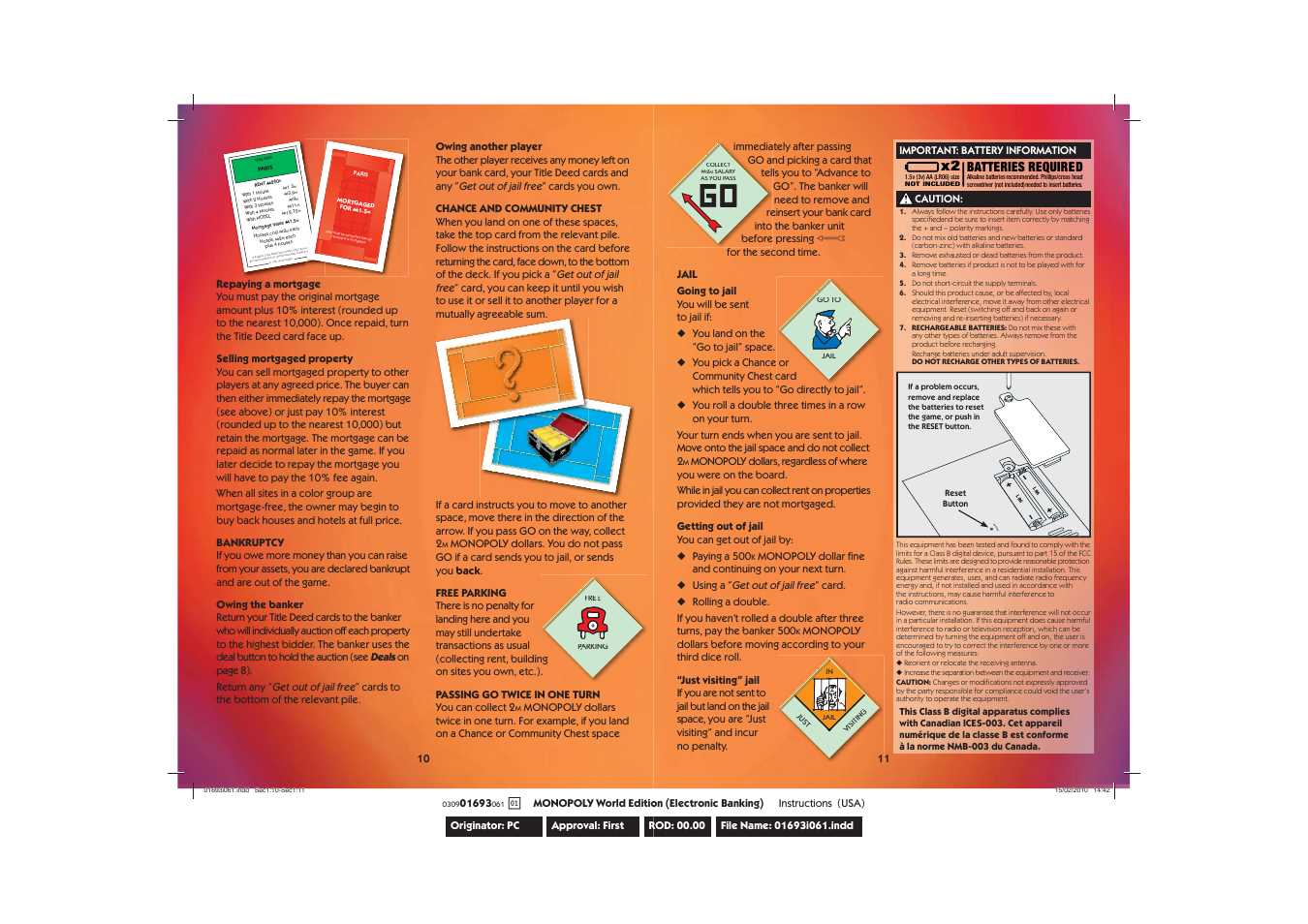 electronic monopoly instructions manual