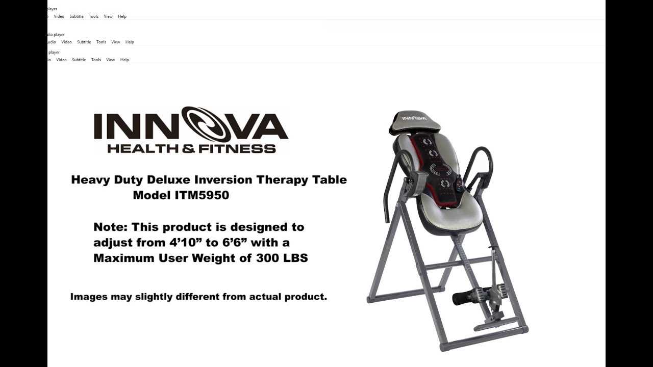 elite fitness inversion table instruction manual