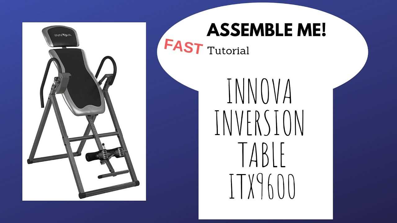 elite fitness inversion table instruction manual