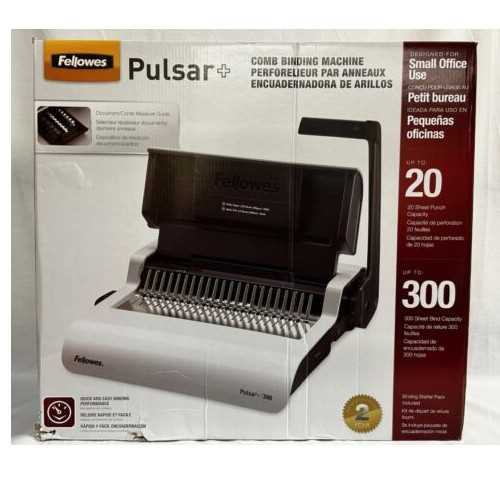 fellowes pulsar 300 instruction manual