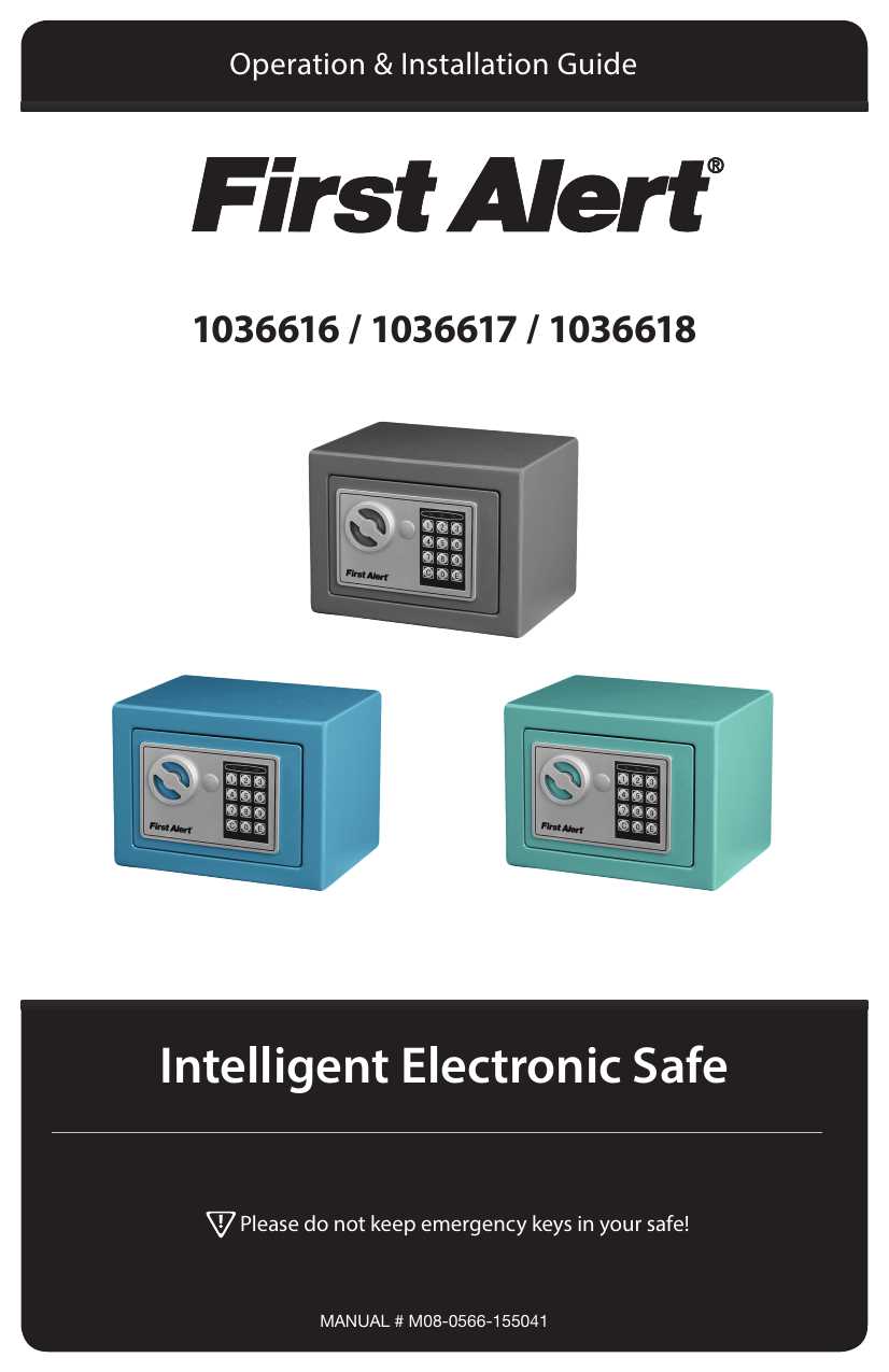 first alert instruction manual