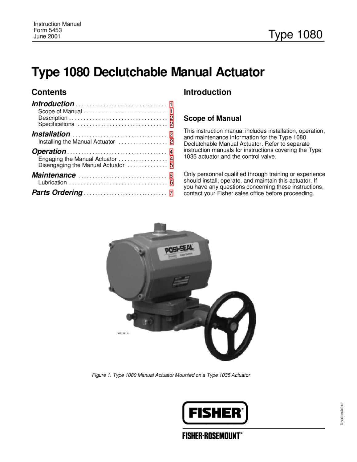 fisher d4 instruction manual