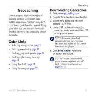 garmin nuvi gps instruction manual