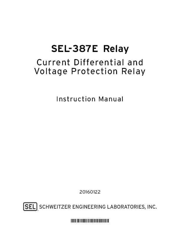 ge relay instruction manuals