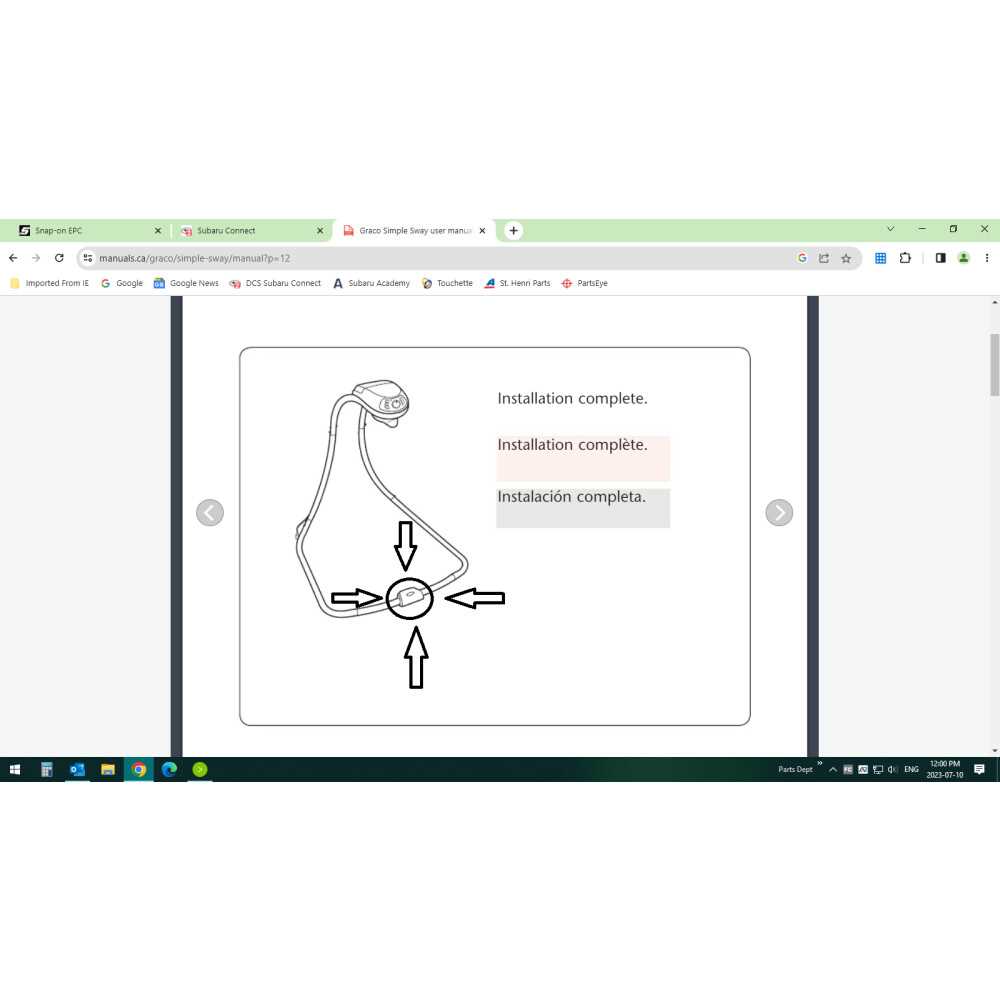 graco swing instruction manual