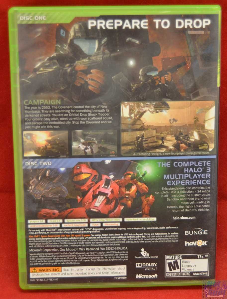 halo 3 odst instruction manual