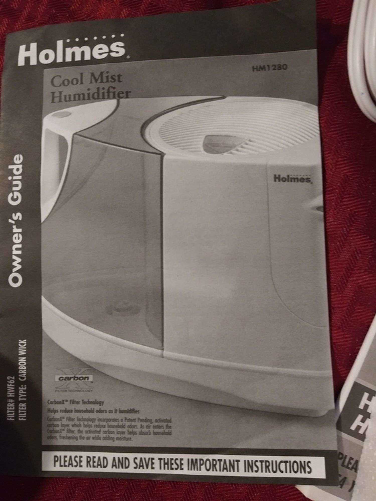 holmes humidifier instruction manual