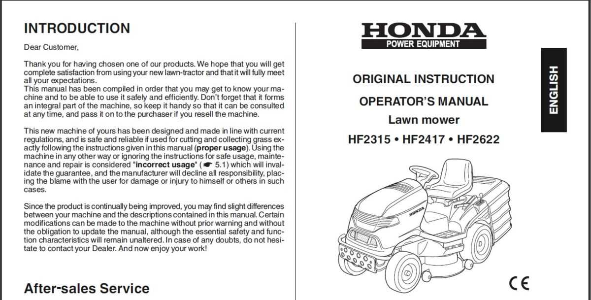 honda lawn mower instruction manual