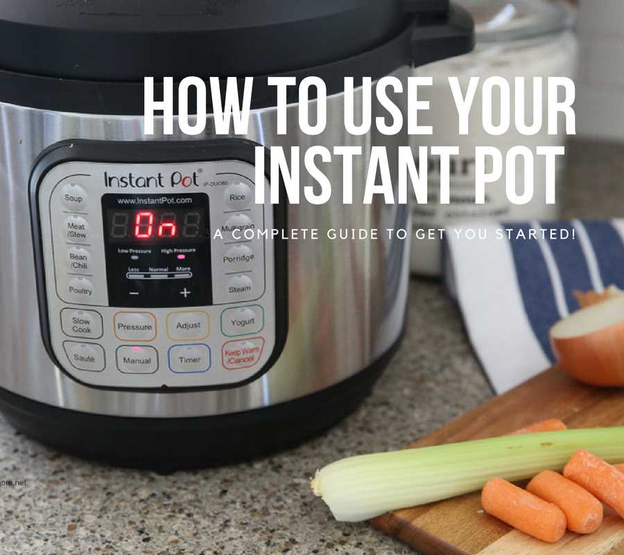 instant pot instruction manual