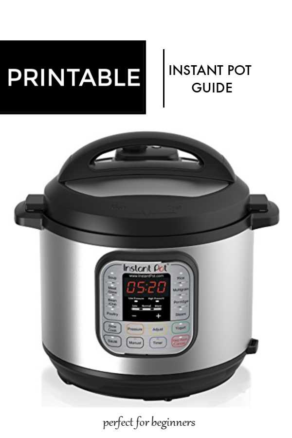 instant pot ip lux instruction manual