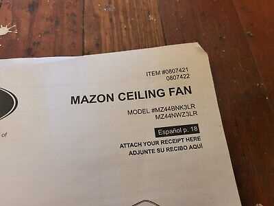 instruction manual for harbor breeze ceiling fan