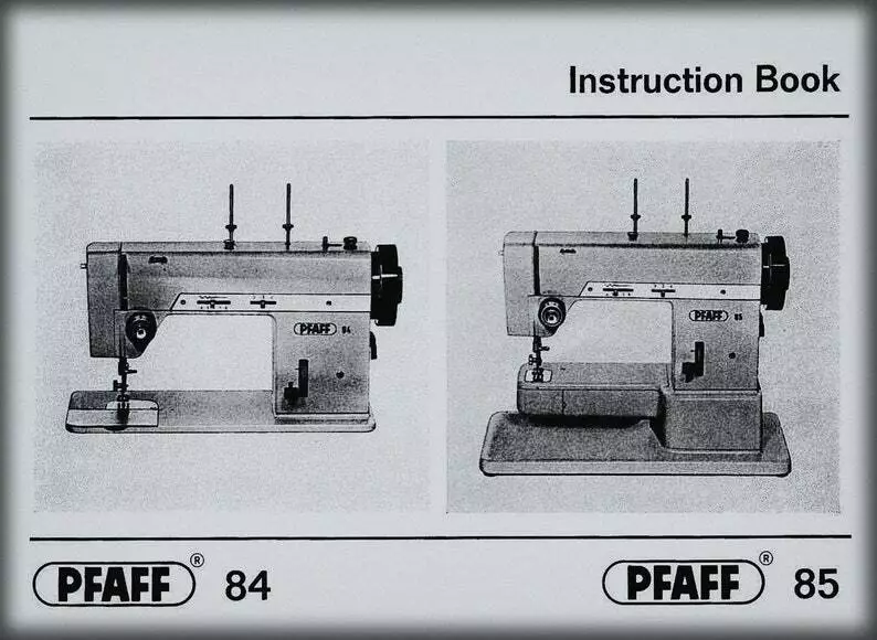 instruction manual for pfaff sewing machine