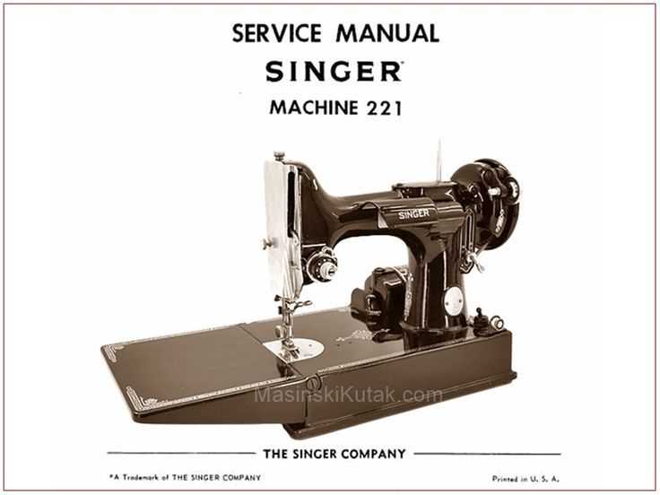 instruction manual for singer featherweight sewing machine